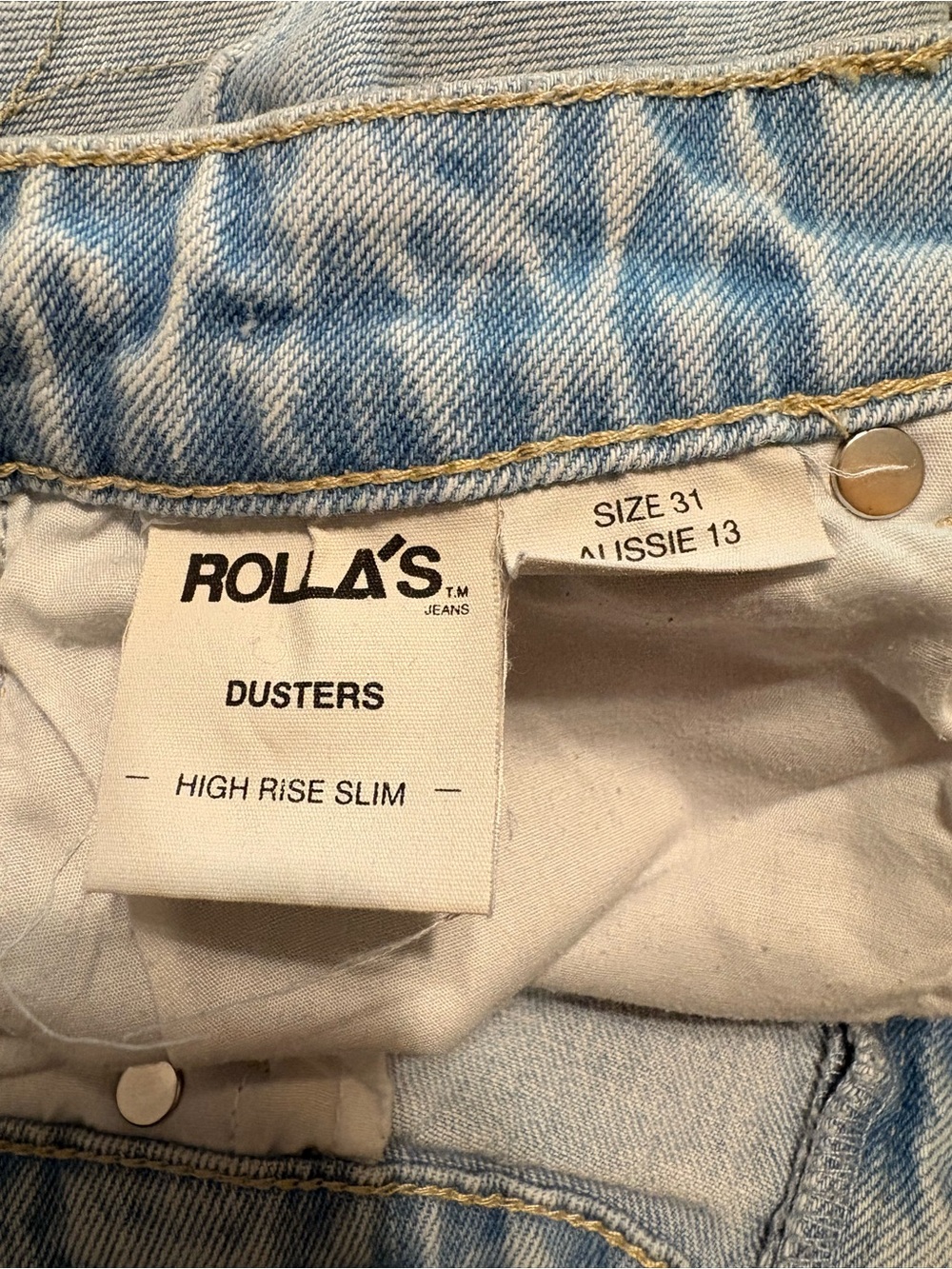 ROLLA'S High Rise Dusters Slim Eco Erin Blue - Picture 7 of 9